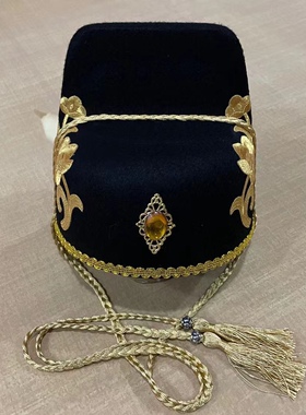唐装状元帽乌纱帽子展昭