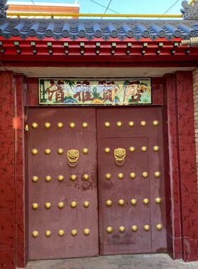 彩绘款特大d号特厚免架子瓦徽派仿古建屋檐门头窗户墙面装饰树脂