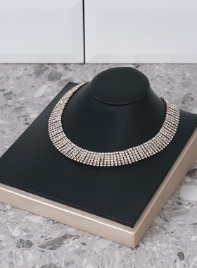 珠宝首饰项链展示架托盘摆件样板房衣帽间L衣柜软装饰品道具小摆