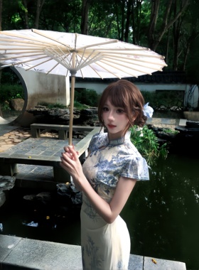 新中式水墨风油纸伞古风拍照道具
