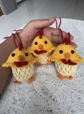 咕咕鸡蛋兜抽拉小鸡斜挎包