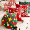 Christmas festive pillowcase holiday decoration American pillow living room sofa cushion cute children's bay window bed