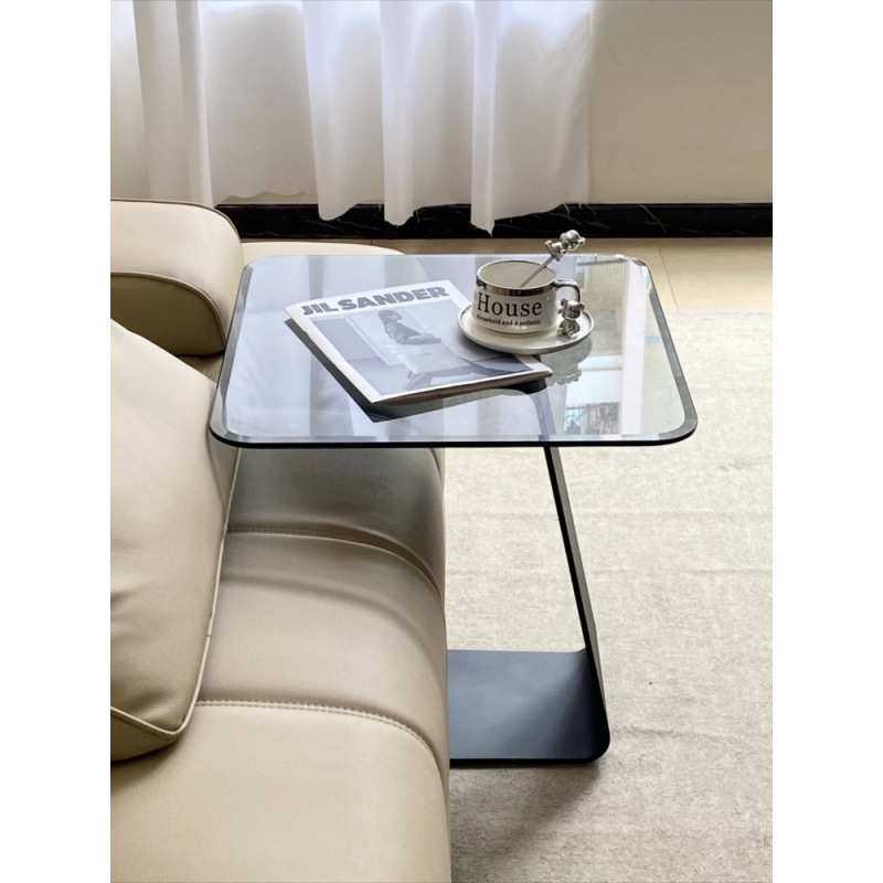意式轻奢不锈钢边几沙发客厅玻璃角几现代高级艺术感角几小圆茶几,淘宝优惠券,粉丝福利购,淘宝优惠卷