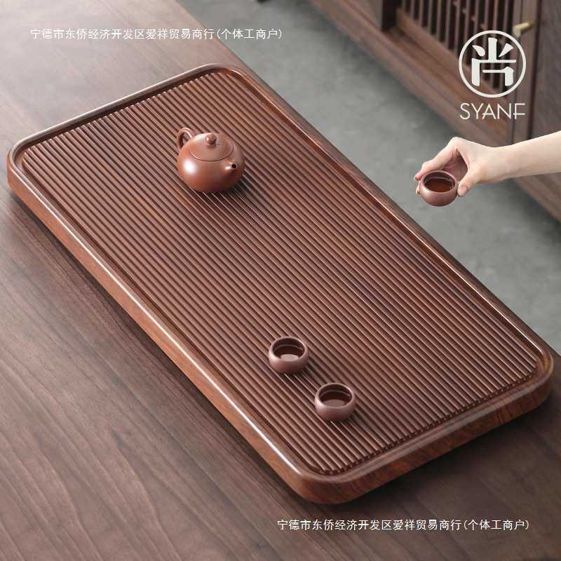 Bakelite tea tray tea table home 2025 new office tea tray tea set high-end solid wood dry tea table