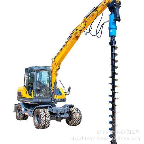 挖掘机改装螺旋钻机光伏打桩用地孔钻孔机螺旋打孔设备,淘宝优惠券,粉丝福利购,淘宝优惠卷