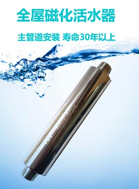 磁化器磁水器一口六分管道全屋净水入户前置软水器