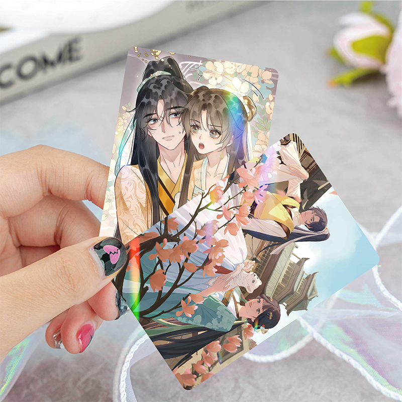 黑莲花攻略手册16件套周边镭射票吧唧钥匙扣立牌小卡拍立得明信片 - 图3