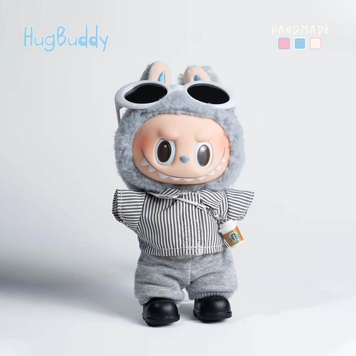 泡泡玛特labubu娃衣三代前方高能拉布布衣服玩偶帽子背带裤替换装,淘宝优惠券,粉丝福利购,淘宝优惠卷