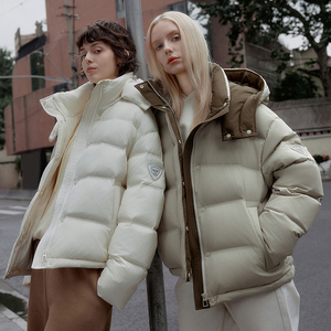 坦博尔冬季2025新款羽绒服女短款泡芙量感保暖外套加厚面包服时尚