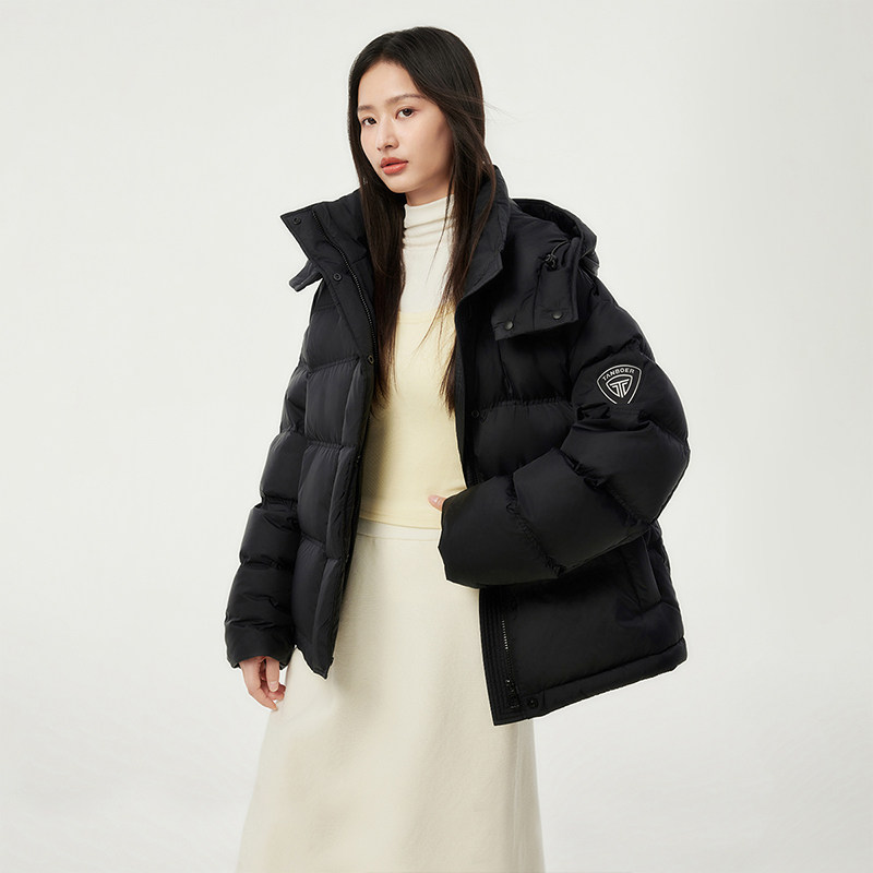 坦博尔冬季2025新款羽绒服女短款