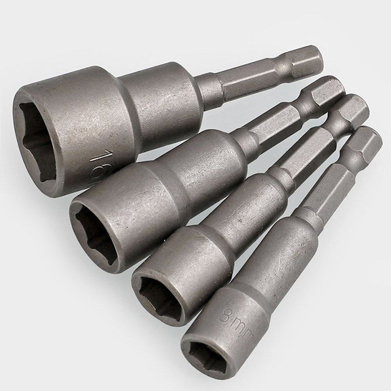 强磁内六角套筒加长手电钻批头气动A螺丝刀汽修扳手套筒风批 H8-H,淘宝优惠券,粉丝福利购,淘宝优惠卷