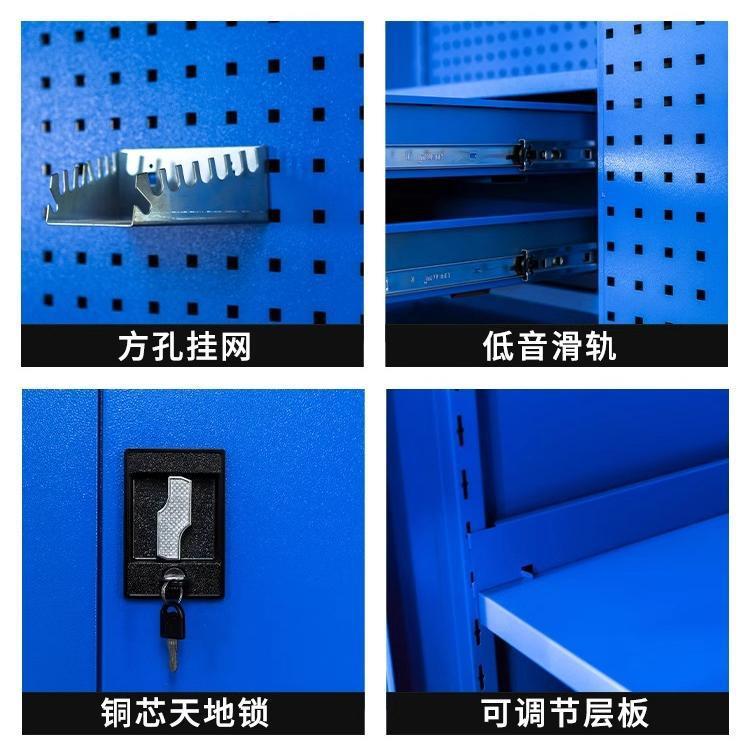 Organize garage thickened storage tool cart heavy-duty hardware tool cabinet auto repair workshop hole board storage cabinet