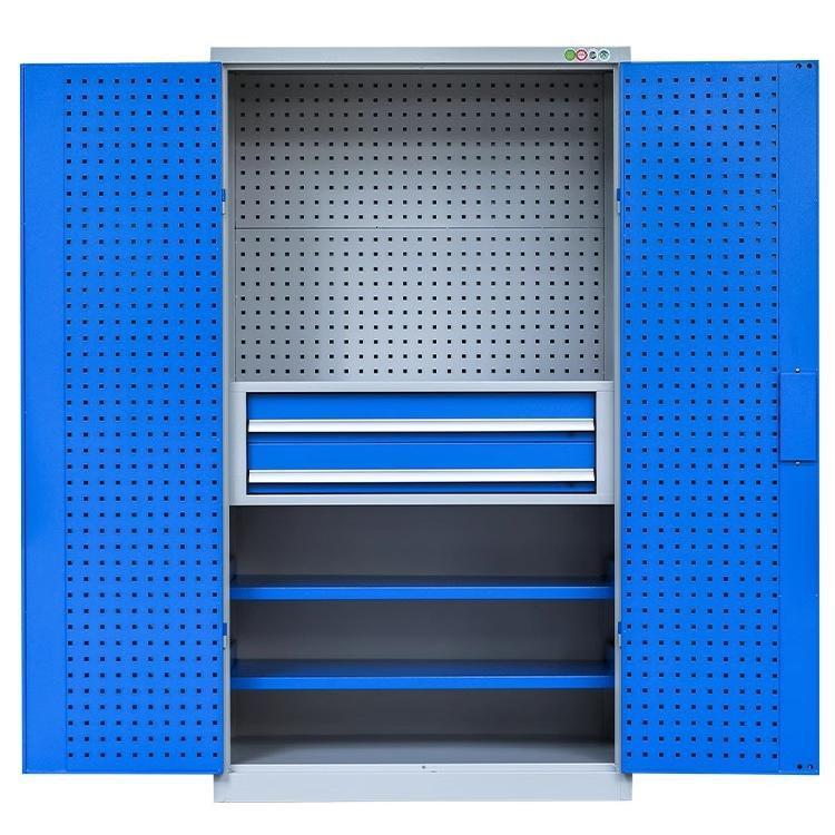 Organize garage thickened storage tool cart heavy-duty hardware tool cabinet auto repair workshop hole board storage cabinet