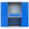 Organize garage thickened storage tool cart heavy-duty hardware tool cabinet auto repair workshop hole board storage cabinet