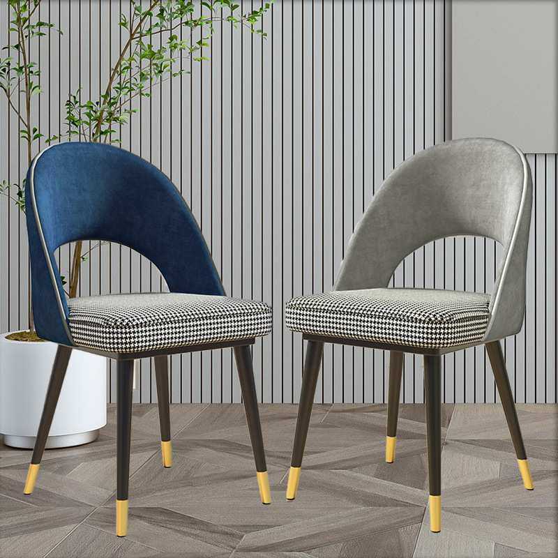 北欧轻奢餐椅家用ins网红拼色梳妆椅现代简约餐厅靠背凳子书桌椅,淘宝优惠券,粉丝福利购,淘宝优惠卷