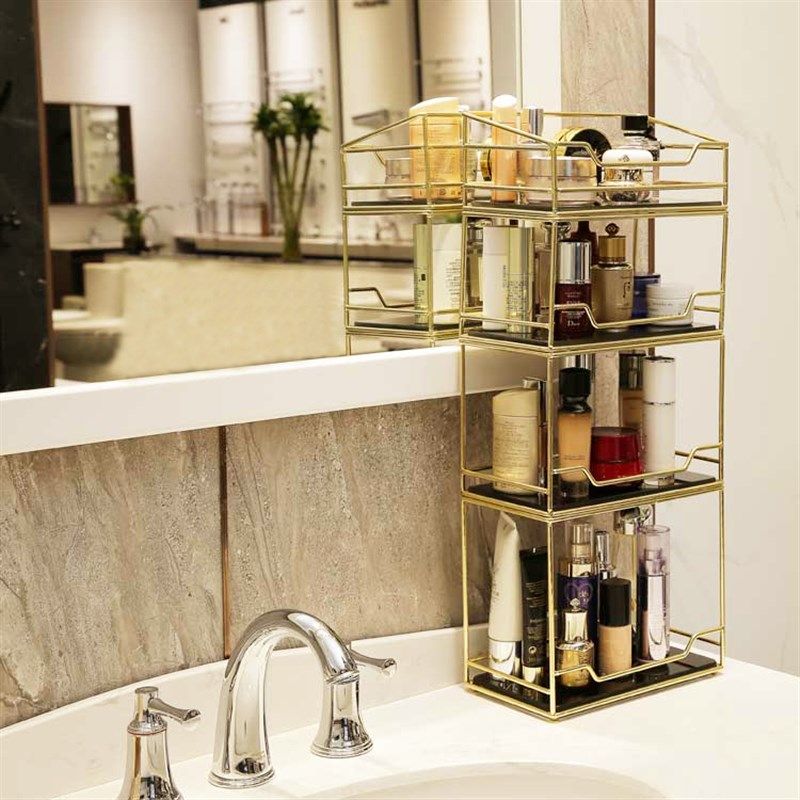 浴室卫生间化妆品收纳盒洗手台摆件护肤品置物架桌U面梳妆台化妆,淘宝优惠券,粉丝福利购,淘宝优惠卷