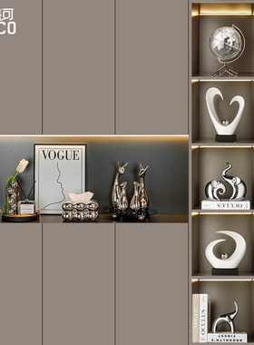 玄关入户门收纳摆件创意酒柜客厅桌面家居装饰品R乔迁新居礼品礼