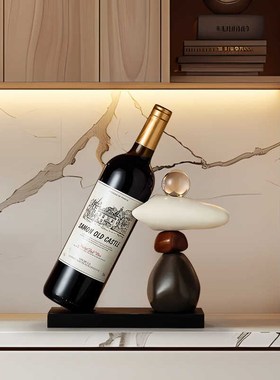 时来运转红酒架摆件客厅t餐边柜酒柜装饰品红酒杯架子轻奢高档酒