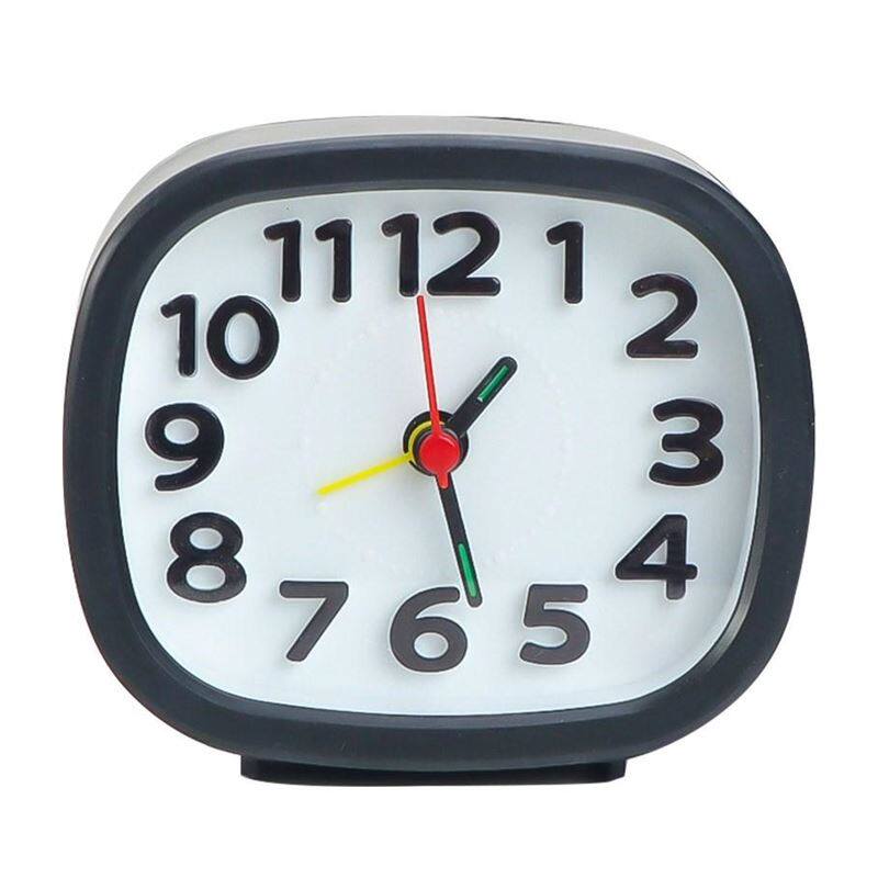 学生厨房闹铃桌面儿童钟表床头静音石英钟摆件小台式闹钟电子时钟