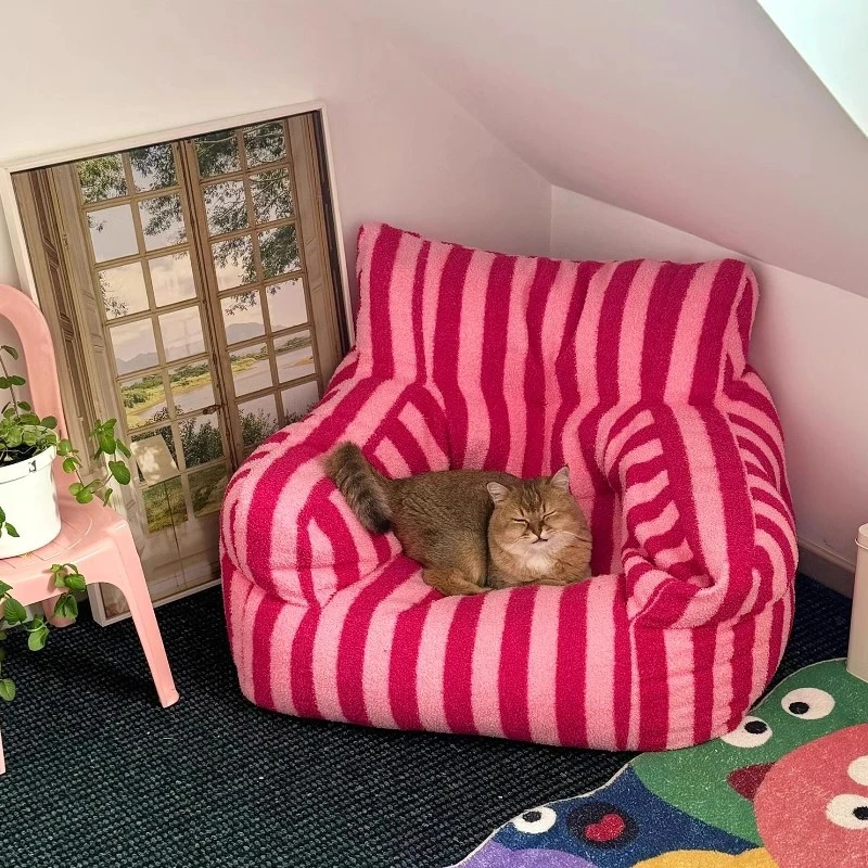 猫沙发四季通用保暖中小型犬狗窝狗狗猫窝可拆洗猫床垫子宠物用品,淘宝优惠券,粉丝福利购,淘宝优惠卷