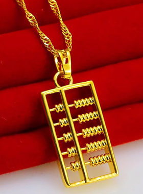 久不掉色女款如意仿真黄金项链