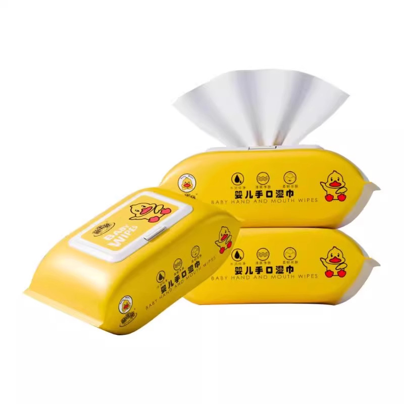 小黄鸭婴儿湿巾纸新生手口清洁擦拭专用宝宝婴幼儿家庭旅行实惠装,淘宝优惠券,粉丝福利购,淘宝优惠卷