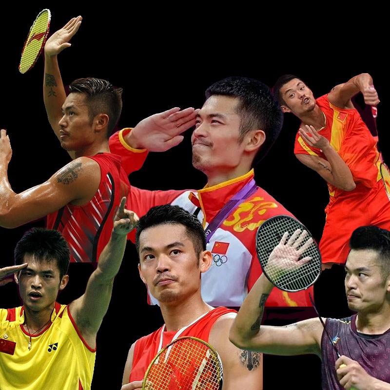 林丹周边 新版贴画贴纸不干胶可粘贴素材国羽周边DIY手账手机装饰 - 图1