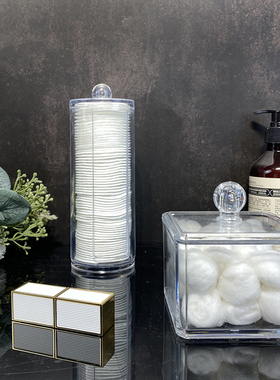 样板房间梳妆台摆件组合装饰品棉签收纳盒套装卧室衣帽间北欧轻奢