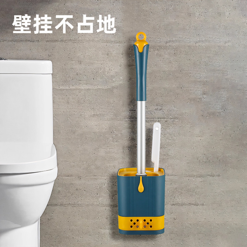No blind spots and no punching wall-mounted bathroom toilet brush