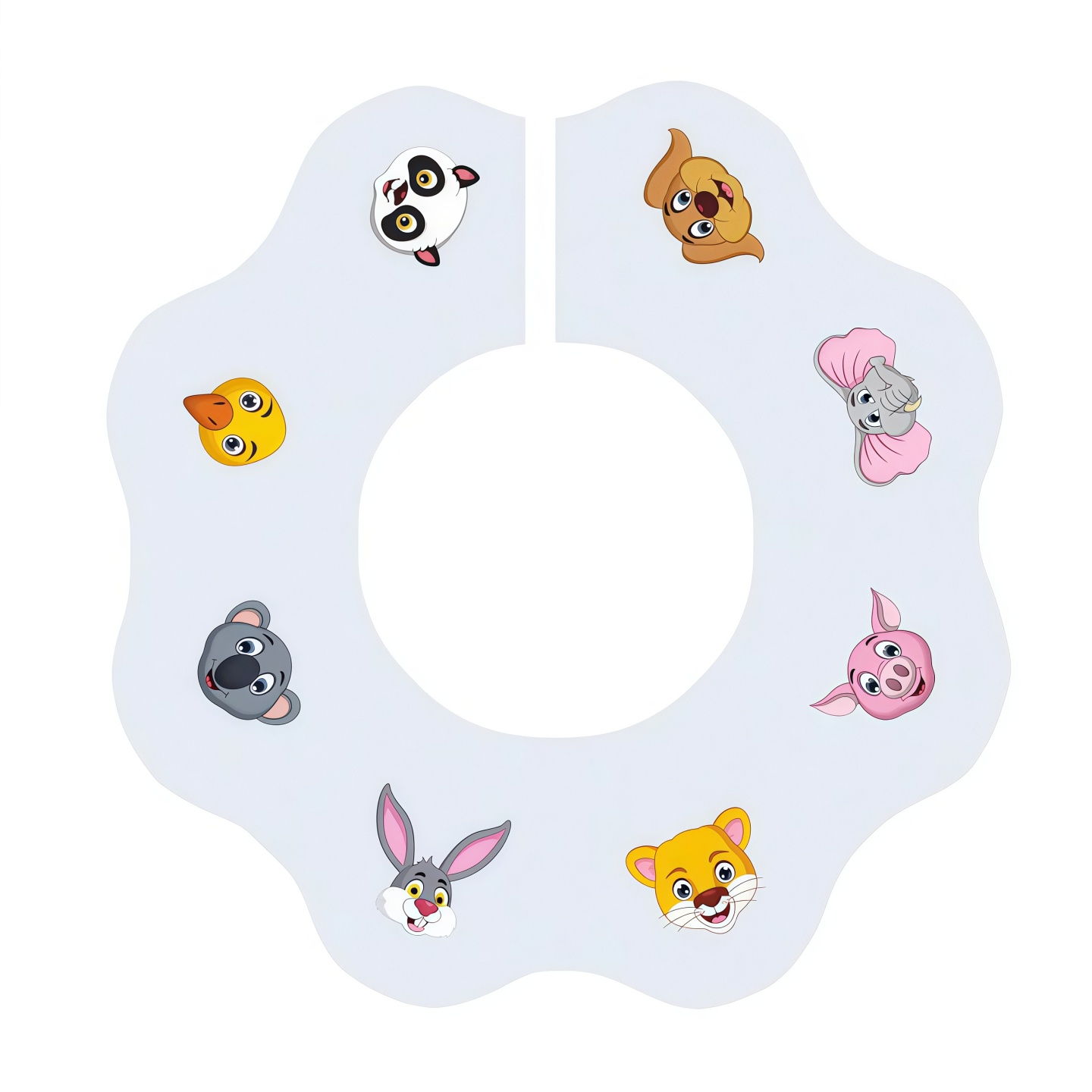 Baby disposable waterproof and anti-vomiting scarf