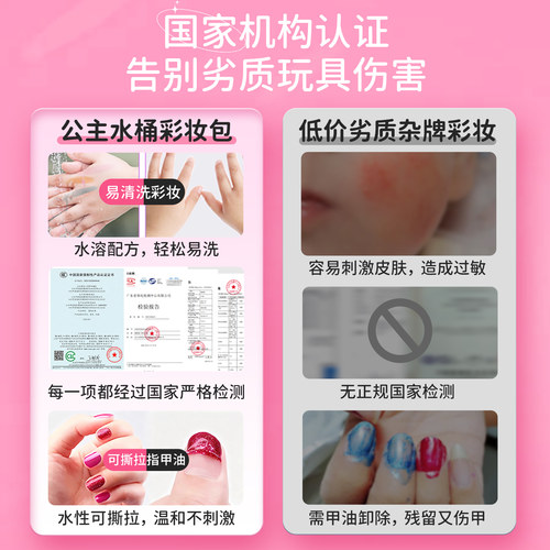 新马年礼物女孩儿童专用无毒化妆品套装小金盾正品美乐蒂2025新款 - 图2