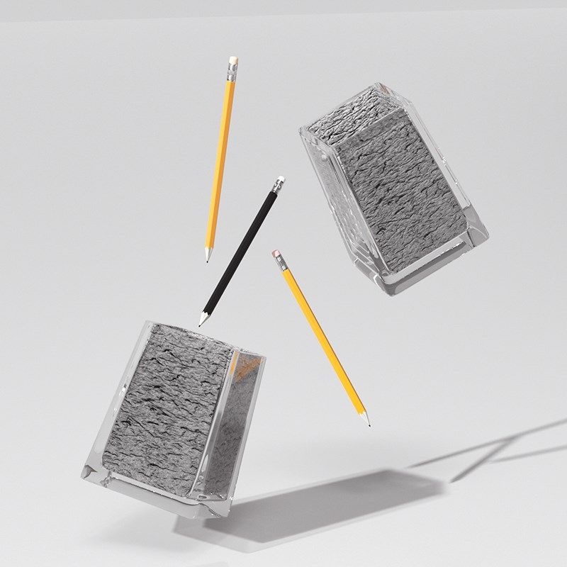 笔筒收纳盒办公室桌面筒轻奢高级C感透明笔筒创意收纳盒高颜值摆,淘宝优惠券,粉丝福利购,淘宝优惠卷