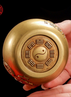黄铜避火b龙瓶子厨房西北角乾位化解火烧天门泻火龙开盖铜葫芦摆