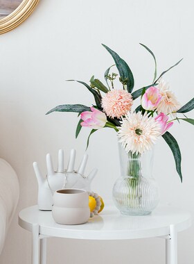 玻璃花瓶插花家居饰品摆件电视柜办公室客厅玄关乔迁之喜创意装饰