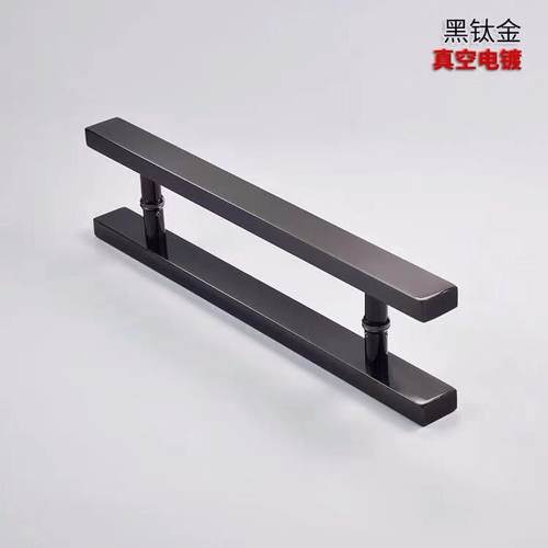 不锈钢玻璃门大方管拉手 孔距1.2/1.5/1.8米实木门长把手対装扶手 - 图2