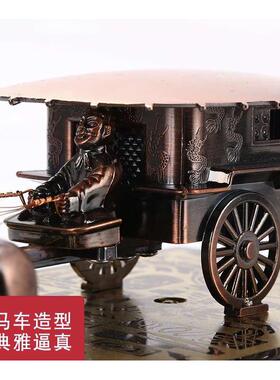 西安兵马俑特色工艺品树脂镀铜木盒铜车马高档秦始皇陵商务礼品