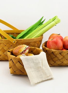 自助餐厅装饰摆件仿真蔬菜水果面包模型样板间厨房家具展厅软饰品