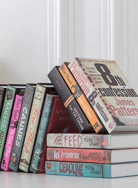 复古装饰书假书仿真书摆件样板间模D型书壳餐厅网咖客厅书柜道具