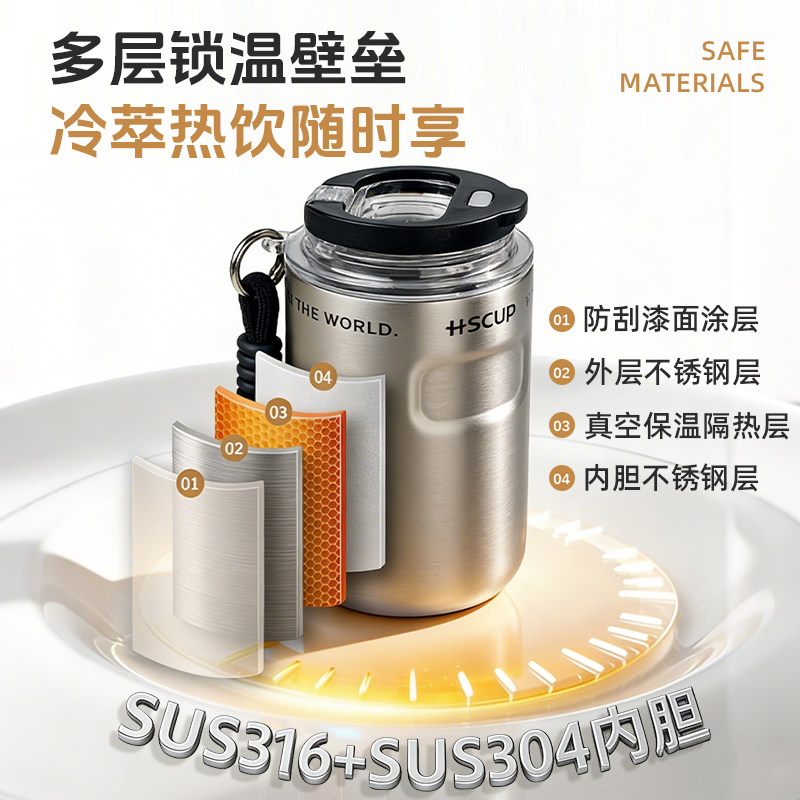 2025年新款高颜值随行保温咖啡杯男士便携外带小号不锈钢保温杯,淘宝优惠券,粉丝福利购,淘宝优惠卷