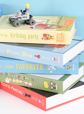 儿童房卡通假书 样板间软装装饰品 马卡I龙色童话装饰书仿真书摆