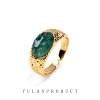 Yulan Wenwan First Awakening Series Jingjing Ice Green Light Luxurious Natural Jade Open Ring for Men and Women Couples
