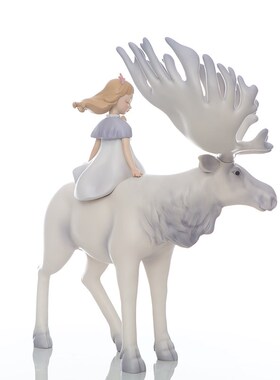 祥鹿新生白夜童话可米生活贾晓A欧艺术品家居饰品创意装饰客厅摆