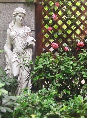 欧式人物雕塑花园庭院阳台造景创意装饰希腊Q人像艺术品家居摆件