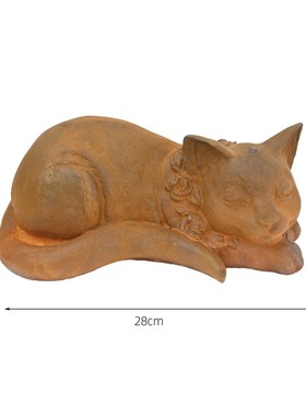 小猫开会。铸铁动物装饰摆件花园露台桌面软装T园艺杂货庭院造景