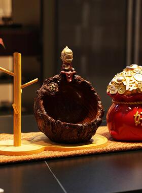 瑾礼 创意入e户门玄关钥匙硬币收纳摆件桌面客厅电视柜轻奢装饰品