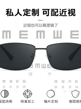速发有墨数近视度镜男士开车专用强光太镜驾驶防紫外线偏光
