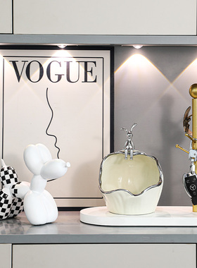 速发创意面关摆件轻奢抽物式桌玄收纳盒化妆品宿舍书桌置屉架柜整