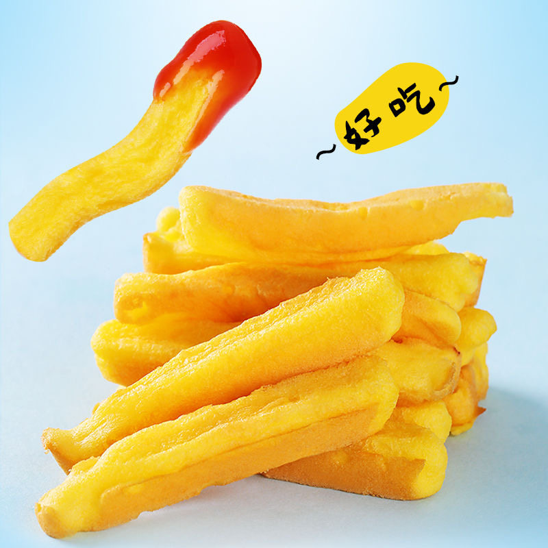 【儿童薯条蛋糕】内附番茄酱儿童蛋糕面包休闲零食代餐糕点非油炸,淘宝优惠券,粉丝福利购,淘宝优惠卷