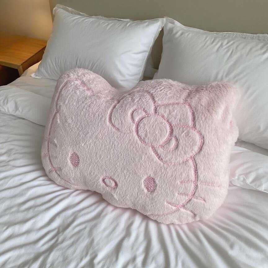 HelloKitty猫床上睡觉抱枕宿舍床头软包靠枕可爱毛绒单人枕头靠垫,淘宝优惠券,粉丝福利购,淘宝优惠卷