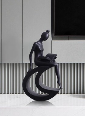 速发创意抽象艺术摆件档级感小众轻奢高高客厅个人性物造型电视柜